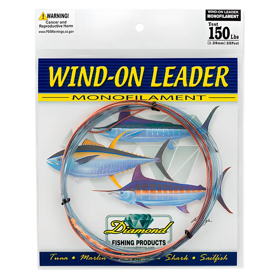 Diamond Fishing Products Monofilament Wind On Leader 25ft SB