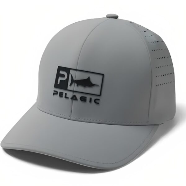 Pelagic Gear Delta Flexfit Icon Light Gray