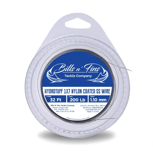 Bills n Fins HydroTuff 1×7 Nylon Coated SS Wire 32 Ft