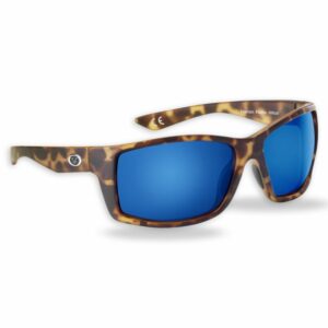 Flying Fisherman Rafter Floating Sunglasses Mt Tortoise Blue Mirror